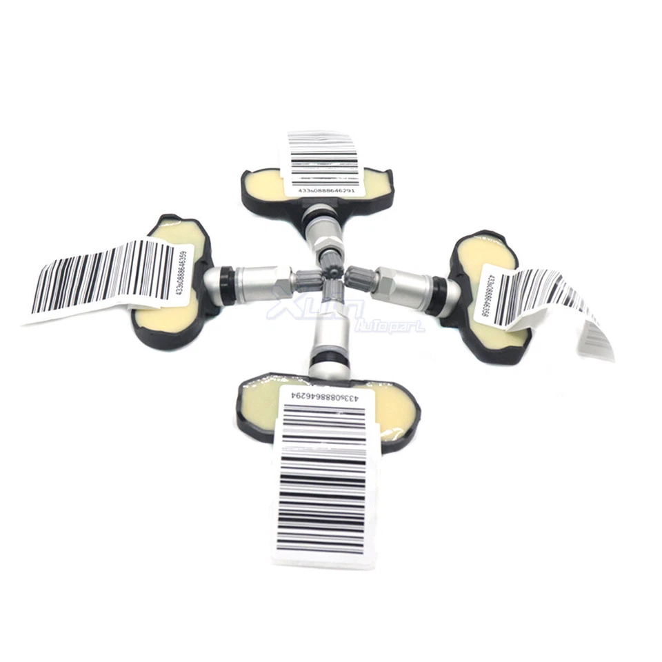 4PCS TPMS Tire Pressure Sensor 433MHz For Audi A8 Volkswagen Phaeton 4D0907275C - Image 4 of 4