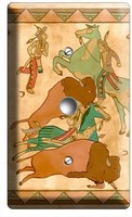 Native American Indian Tipi Buffalo Light Dimmer Cable Wallplate Art Cover Decor Native American Indian Tipi Buffalo Light Dimmer Cable Wallplate Art Cover Decor