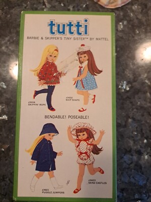 Barbie Vintage Tutti Chris Play Case Tiny Sister Mattel 1965