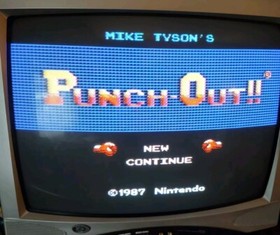Original Nintendo Mike Tyson's Punch-Out!! NES 1987 aspecto probado y funciona