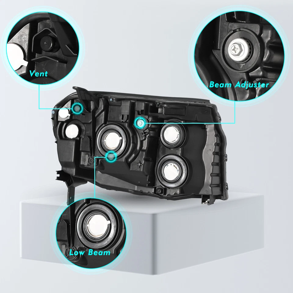 Faros esquineros ámbar cromados L+R para Honda Pilot 2009 2010 2011 4 puertas Foto 3 de 4