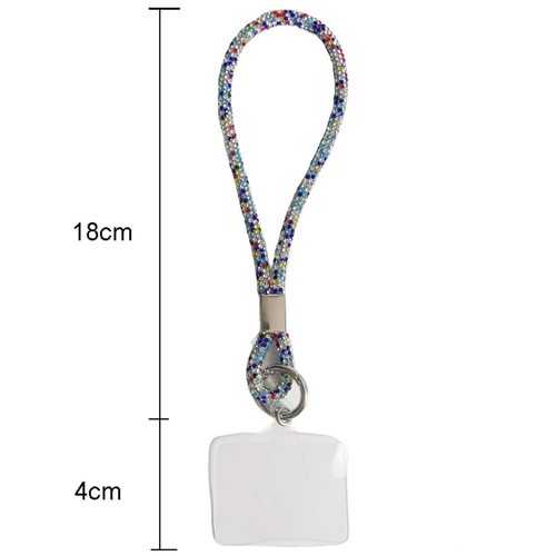 Bright Rhinestone Phone Lanyard Anti-lost Wrist Rope Phone Accessories - Photo 2 sur 21