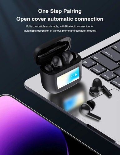 Beatfade S20 Pro Touch Screen ANC Wireless Earphones TWS Noise Cancelling Earbud - Photo 13 sur 22