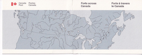 Canadá 1983 BK86 "Canadian Forts" 10 Diff 32c Estampillas Folleto MNH - Imagen 2 de 2