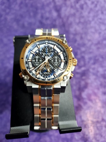 💥COMO NUEVO💥 RELOJ BULOVA PRECISIONIST INDICADOR DE FECHA DE CUARZO PARA HOMBRE 44mm 98B317 - Imagen 13 de 24