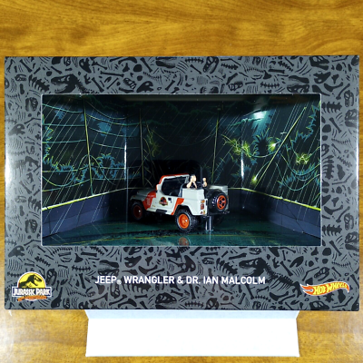 Hot Wheels RLC SDCC Exclusive Jurassic Park Jeep Wrangler & Dr