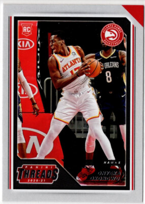 2020-21 Panini Chronicles Threads Basketball Onyeka Okongwu No. 96 Atlanta Hawks