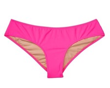 Nwt Victorias Secret Malta Ruched Cheeky Hipster Bikini Bottom Shocking Pink S