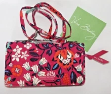 VERA BRADLEY Wallet Crossbody & Wristlet - Bloom Berry Pink - New without Tag