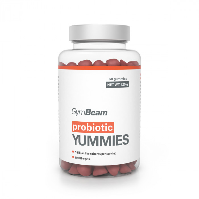 GymBeam - Probiotici Yummies 60 cps Ciliegia
