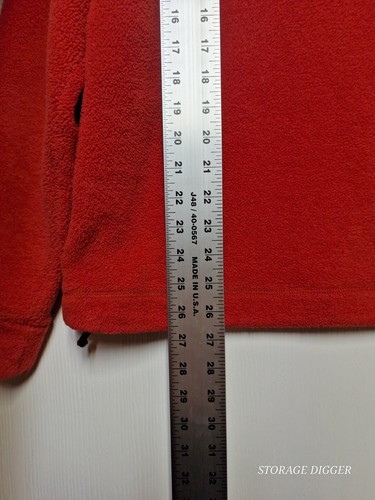 Gap Fleece Jacket Women's Medium Orange Quarter Zip Pockets Long Sleeve Outdoor - Picture 11 of 15