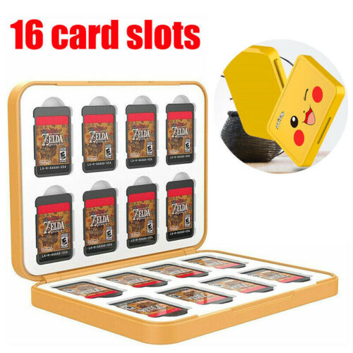 16 Game Case Cartridge Box Holder w/ Soft Card Slot for Nintendo Switch