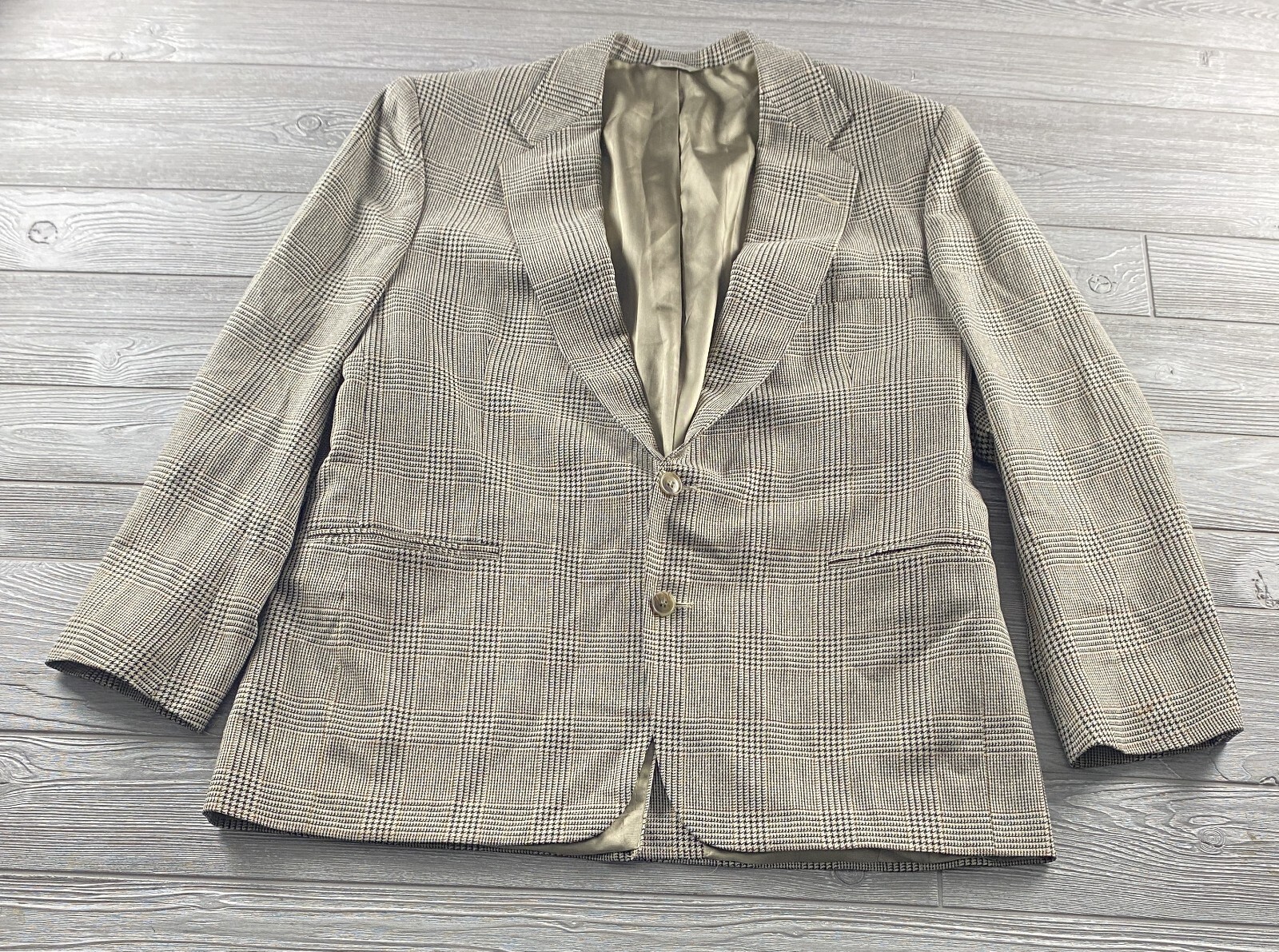 Orvis Mens Vintage Blazer Sport Coat Plaid Jacket 46L Button Suits eBay