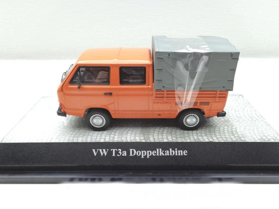 Volkswagen VW T3 A Bus Doka Modellino Premium Classixxs 1:43 11525 Arancione - Immagine 2 di 4