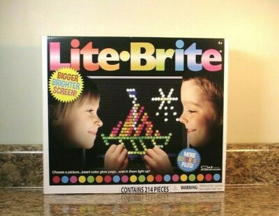 Lite-Brite Ultimate Classic Magic Screen with 6 Templates Colored Pegs NEW