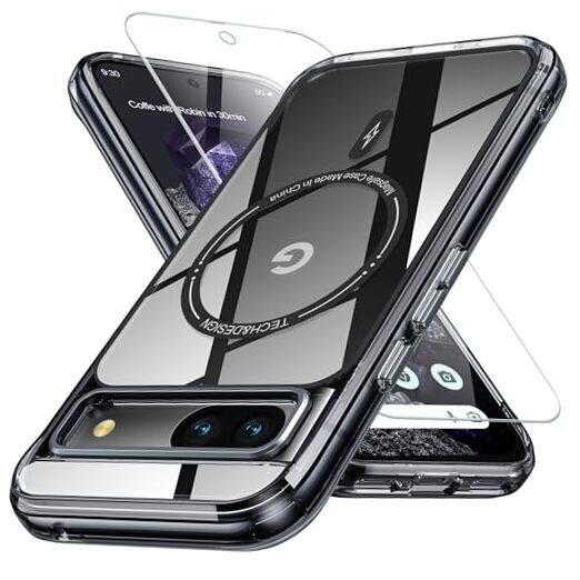 for Google Pixel 8A Case Magsafe[Strong N52 Magnetic][1pcsX Screen Black