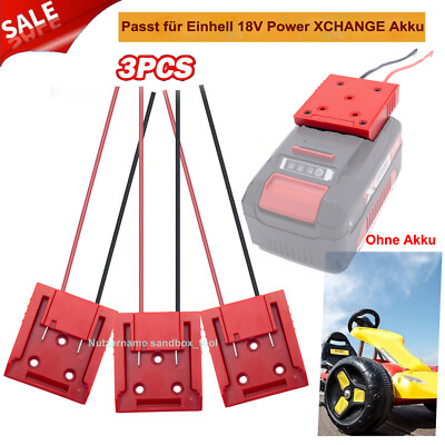 3 Stück DIY Akku-Adapter für Einhell 18V Batteriekonverter Spielzeug Aufsteigen