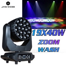 JMS WEBB LED 19x40W Beam Wash Big Bees Eyes Zoom RGBW Moving Head Lighting DMX