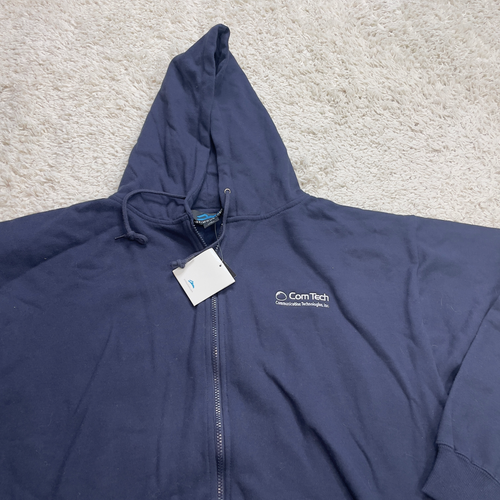 Tri Mountain Sweater Large Tall Blue Hoodie Hooded Outdoors Hike Hiking Mens - Picture 17 of 18