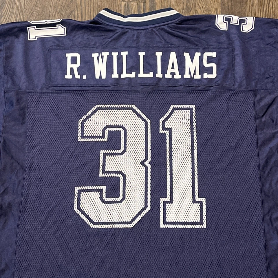 Camiseta deportiva grande de los Dallas Cowboys para hombre Roy Williams Reebok azul Foto 2 de 4