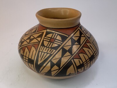 Gorgeous 3-1/2  CELIA ORTIZ signed pottery bowl native (A6)