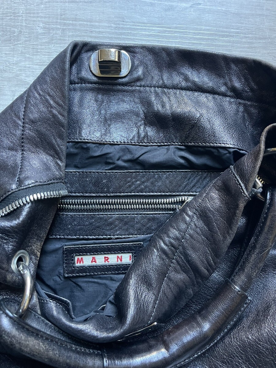 Marni Zippered Hobo Leather Bag | eBay