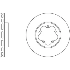 Apec Blue Brake Disc - Front SDK6080 Fits Ford Transit - OE Specification