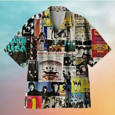 The Beatles Hawaiian Shirt Unisex Hawaiian Shirt Full Size S-5XL