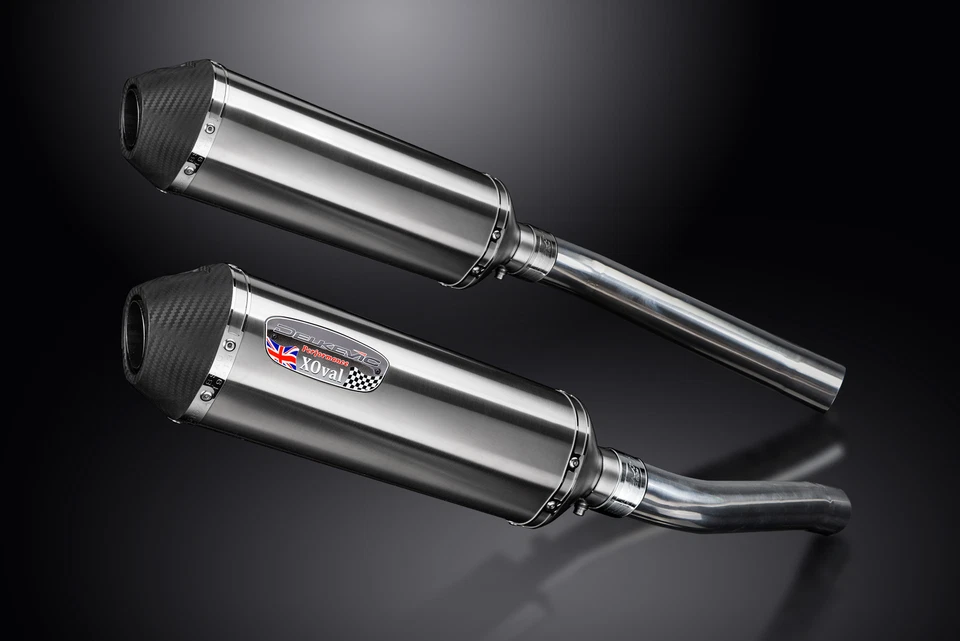 Suzuki DL1000 V-Strom 2002-12 Slip On 13.5" X-Oval Kit de silenciador de escape de acero inoxidable Foto 3 de 4