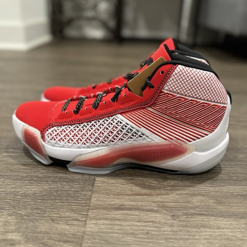 Nike Air Jordan XXXVIII 38 Celebration White Black Red DZ3356-100 Men's 10.5 - Picture 2 of 5
