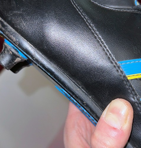 80s ADIDAS Invader SG Vintage Taiwan Black Mens Soccer Cleats Football Size US 9 - Picture 13 of 19