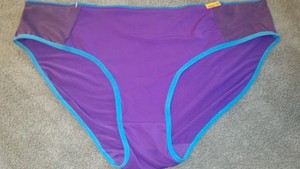 NEW-Womens-BIKINI-HIGH-CUT-LEG-panties-plus-size-4X-11-PURPLE-AQUA
