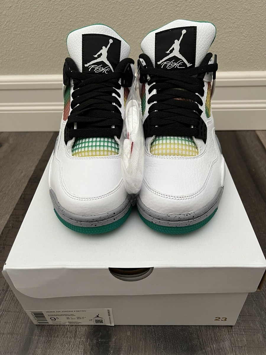 ウィメンズ Nike Air Jordan 4 Retro Lucid Green Rasta Jordan Air Jordan 4 Retro 
