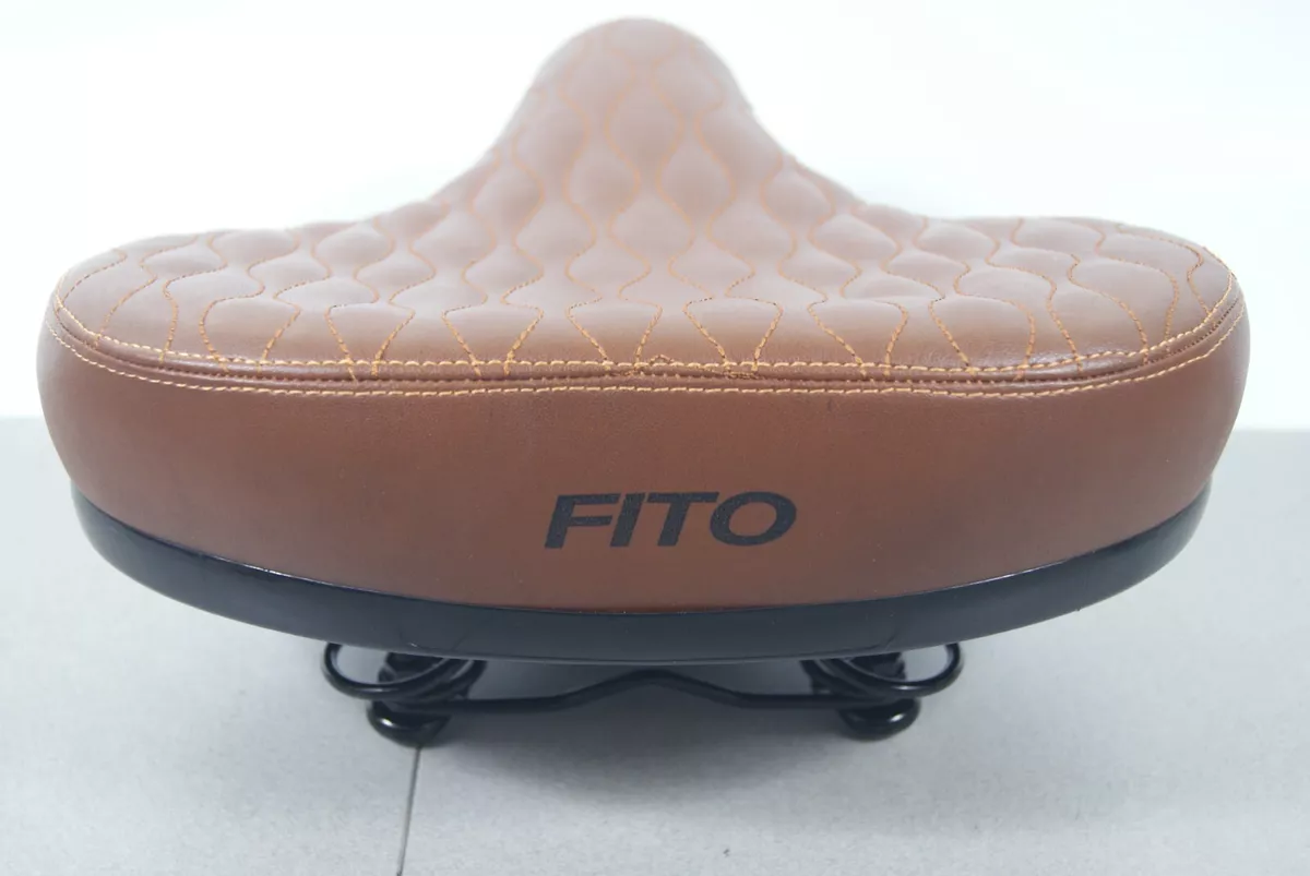 FITO GS WIDE COMFORT BIKE SEAT SADDLE CRUISER CITY ELECTRIC BICYCLES BROWN
