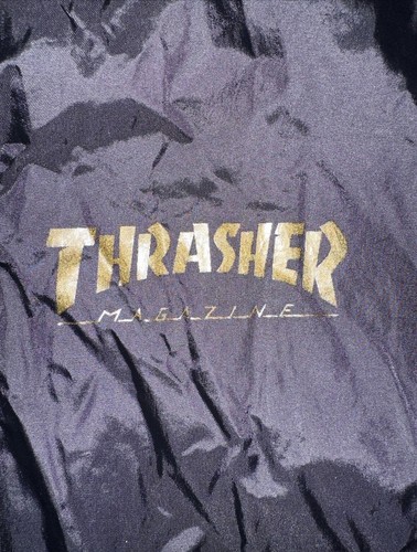 Vintage Thrasher Pentagram Coach Jacket Size Small Black - Picture 4 of 8