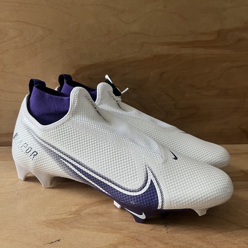 Nike Vapor Edge Pro 360 Football Cleats White/Purple CV6345-104 Men’s Size 13