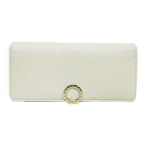 BVLGARI Small Ladies Long Wallet Leather material White color size L10 x W19cm - Afbeelding 1 van 5
