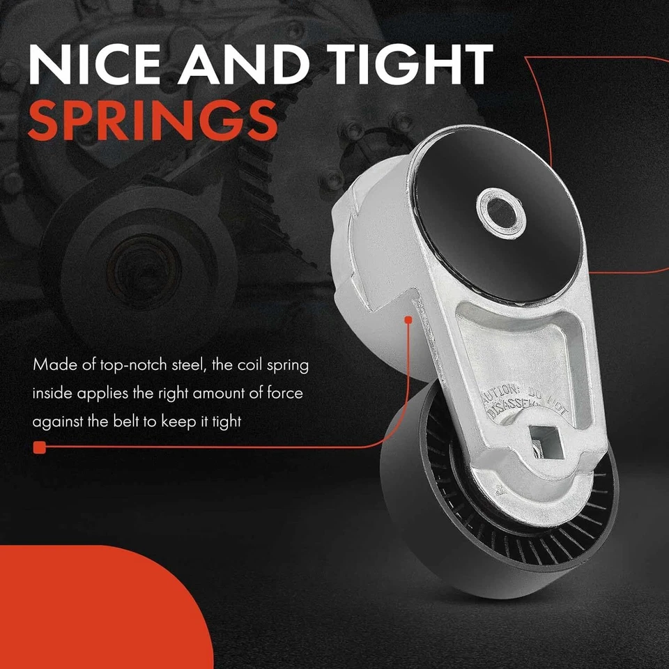 Tensor de transmisión por correa Serpentine y polea de ralentí para Chrysler Dodge Ram 11-20 3,6 L Foto 4 de 4