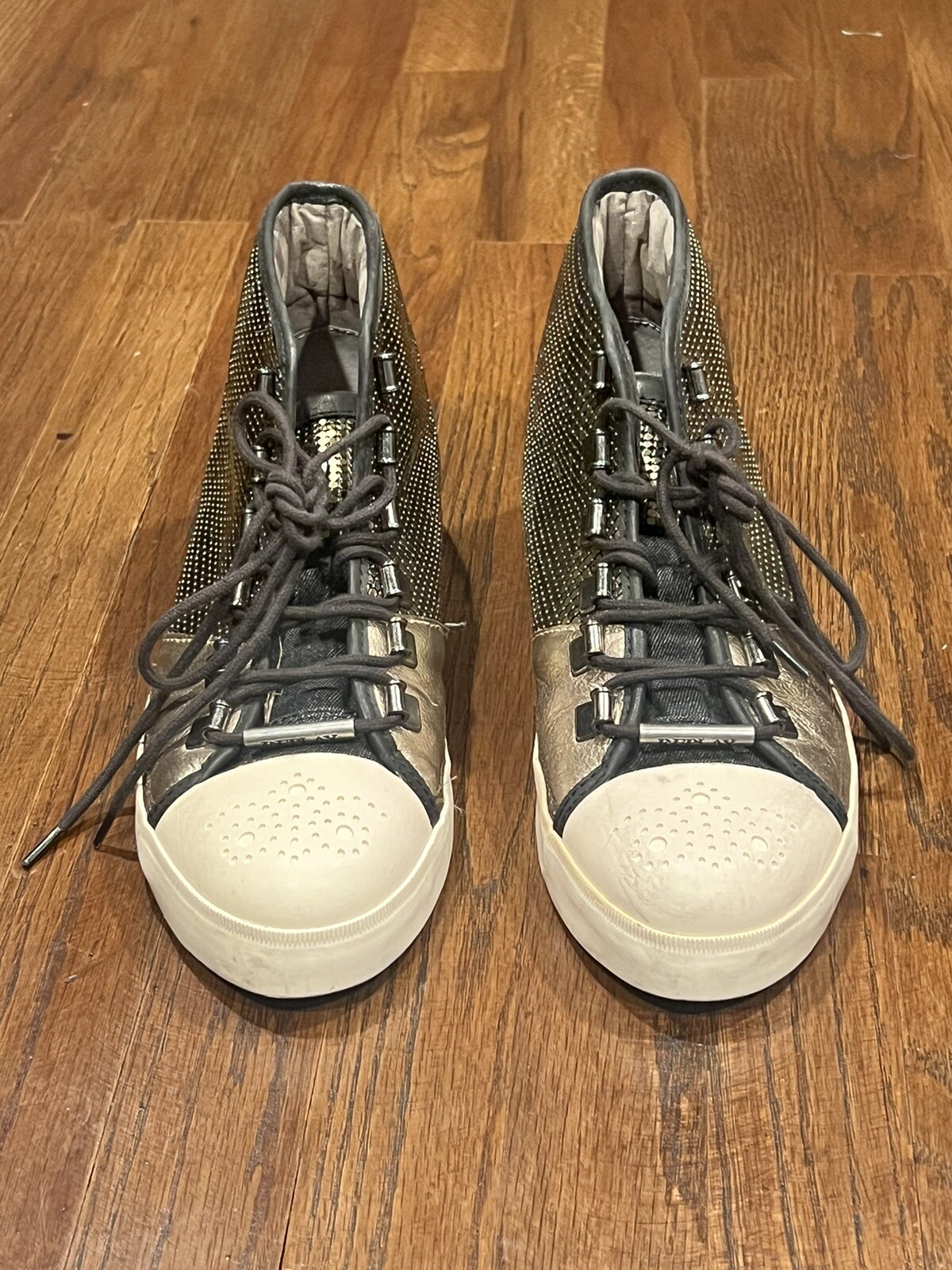 Replay Metallic Women’s Hightop Sneakers image 4