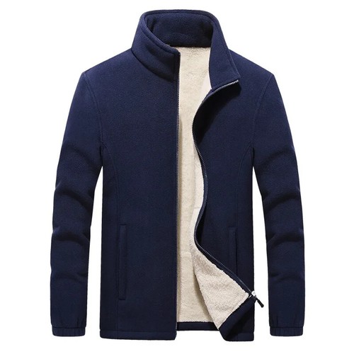 Mens Thick Fleece Jackets Men Outwear Sportswear Wool Liner Warm Jackets Coats - Picture 21 of 26
