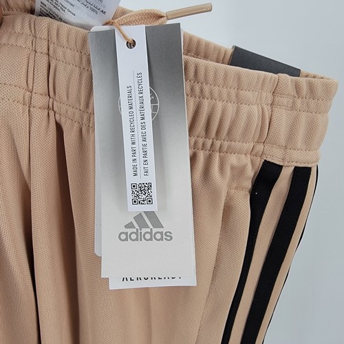 Adidas Pants Boys XS 7-8 Youth Football Soccer Cargo Tapered Leg Beige Black NEW - Picture 9 of 11