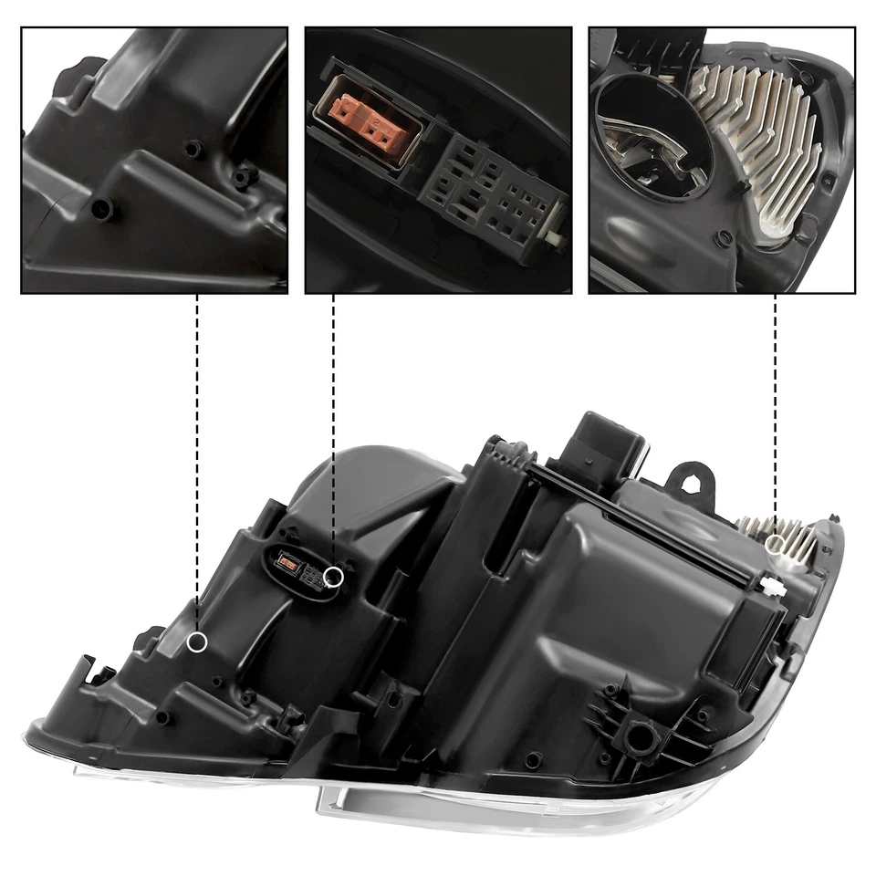 适用于 10-13 梅赛德斯-奔驰 E300 E350 550 氙气/盖头灯前照灯乘客右手 — 第 4/4 张图片