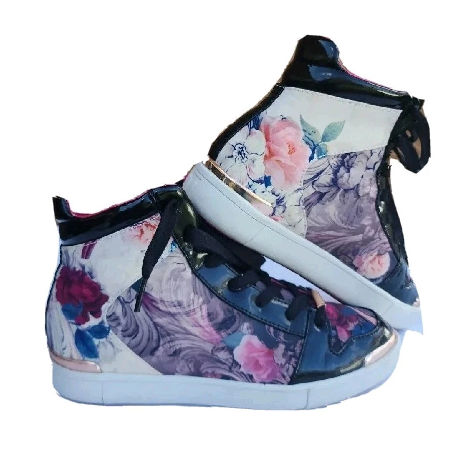 Ted Baker London Paryna Rosa Estampado de Flores Zapatillas Altas US7/EU38 Botines Foto 3 de 4