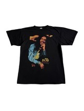 Vintage 90s Bob Marley Get Up Stand Up T-Shirt Big Logo Black Size XL