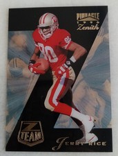 1996 PINNACLE ZENITH Z TEAM JERRY RICE INSERT CARD #5 SAN FRANCISCO 49ERS HOF
