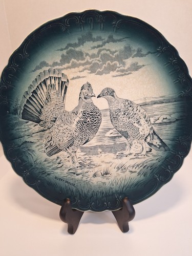 Set Of 2 Buffalo Pottery Plates 1908. No Chips Or Cracks. Crazing Due To Age. - Picture 3 of 11