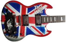 The Who Pete Townshend Autographed Hand Airbrushed Painting Guitar UACC AFTAL