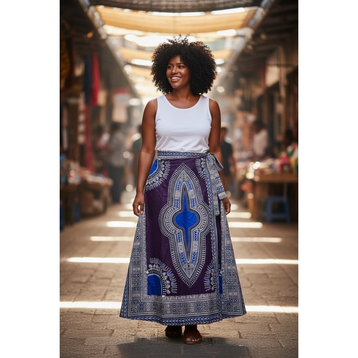 African Wrap Skirt In Women's Skirts for sale | eBay