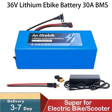36V Lithium Ebike Battery 30A BMS For 100W-1000W Electric Bicycle Bike Scooter