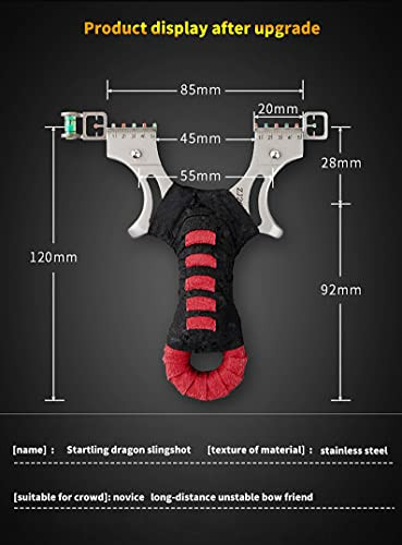 Slingshot, Hunting Sling Shot for Adults, Professional Stainless Steel red - Picture 7 of 7